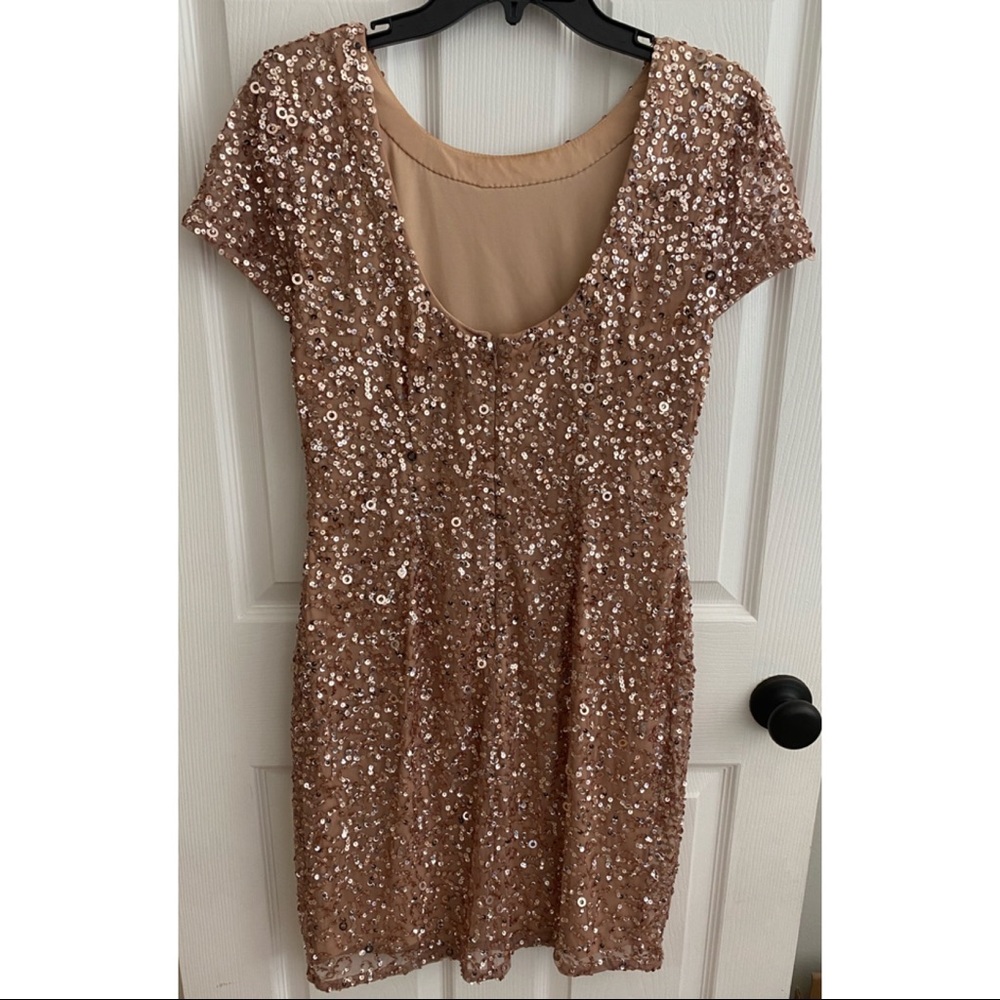 Adrianna Papell Beaded Sheath Cocktail Dress - Picture 2 of 6